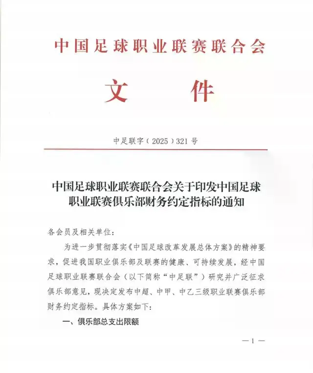 杏彩体育赛事分析: 中足联发布球员年薪限额｜中超国内球员500万，外援300万欧元