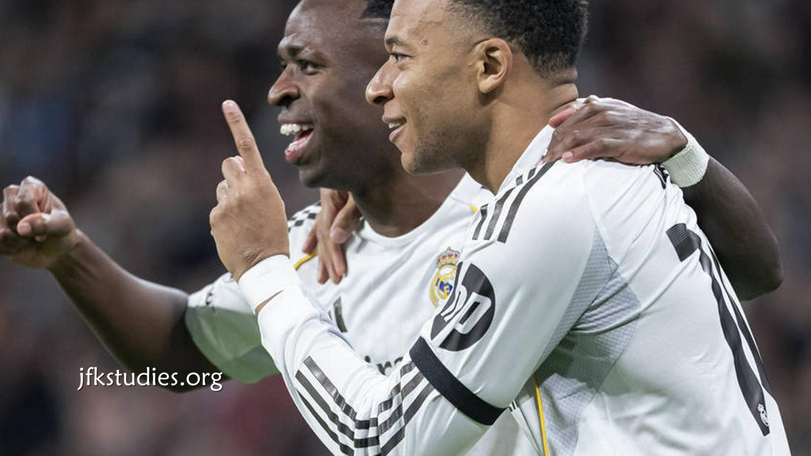 杏彩体育独家报道：欧冠-姆巴佩梅开二度维尼修斯独造4球 皇马6-1摩纳哥